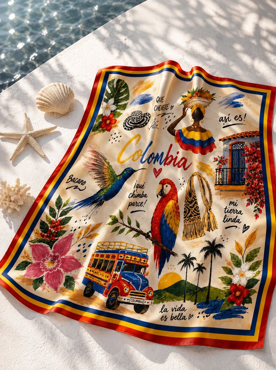 Pañoleta Colombia – Mi Tierra Linda