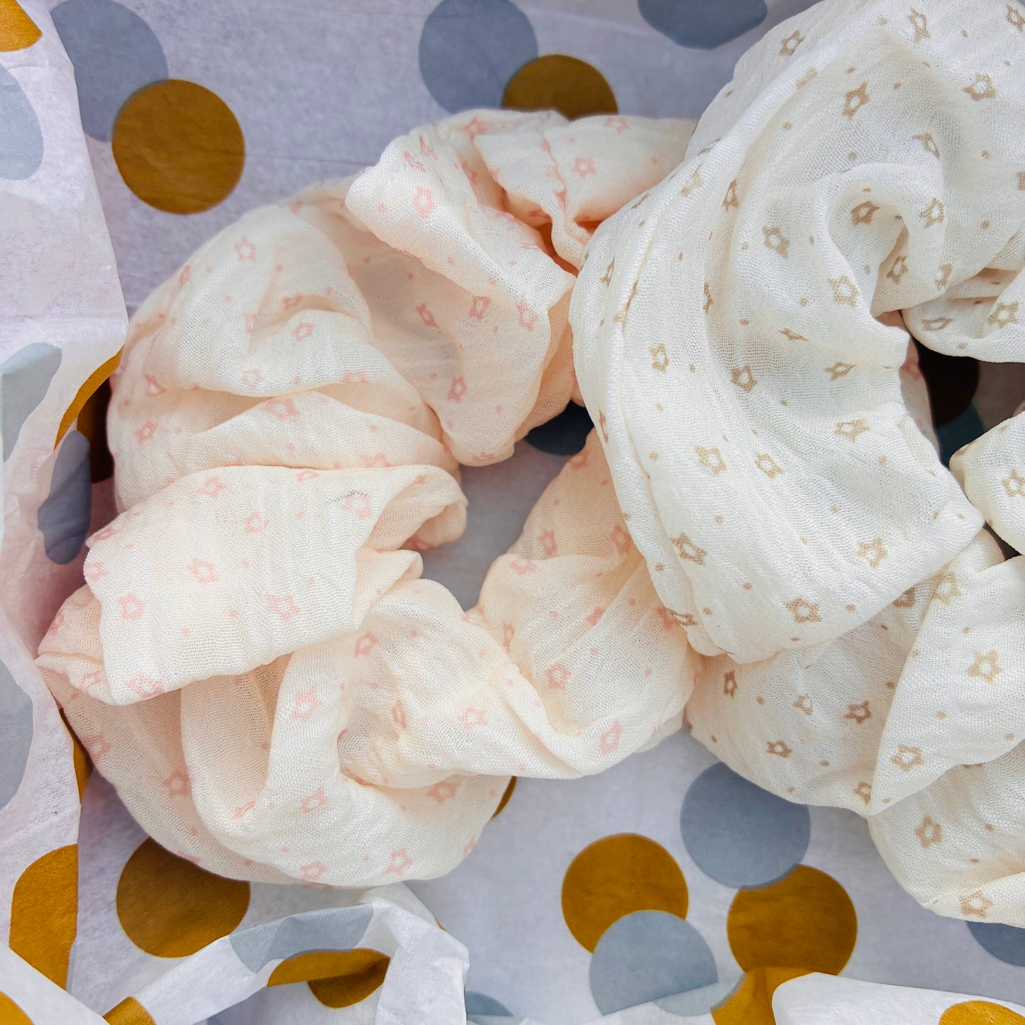 Pack 3 Scrunchies Algodón Tonos Tierra