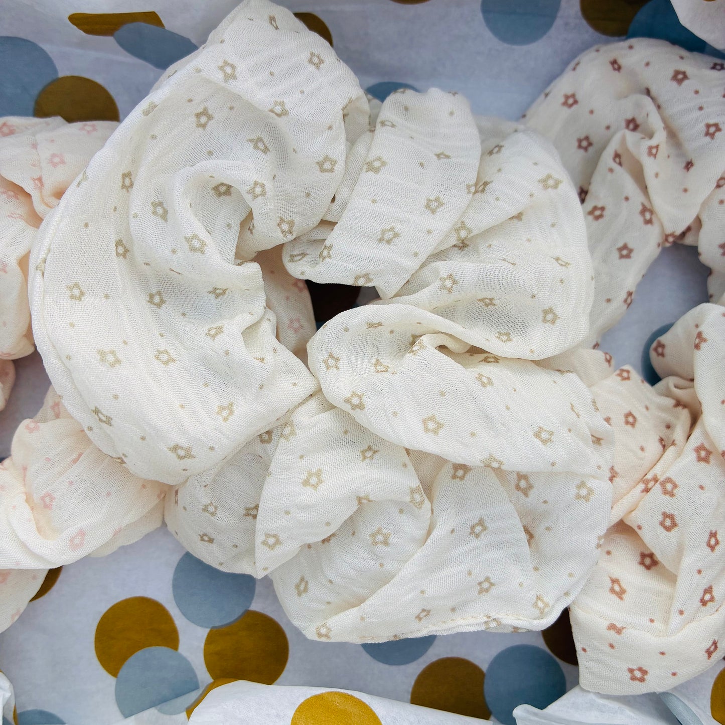 Pack 3 Scrunchies Algodón Tonos Tierra