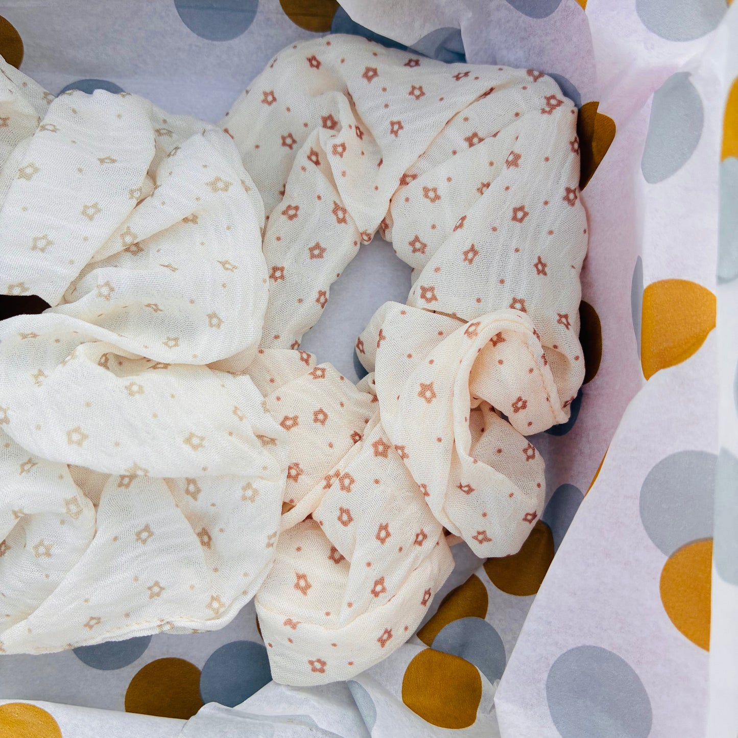 Pack 3 Scrunchies Algodón Tonos Tierra